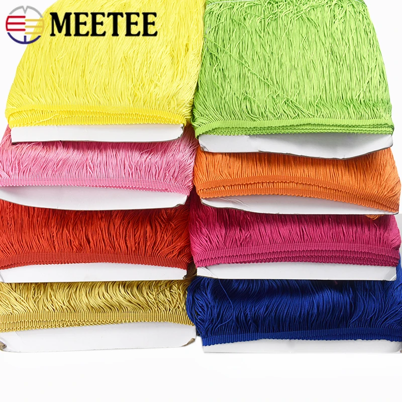 1/2/3M 50cm Long Tassel Fringe For Stage Clothes Latin Dresses Decoration Trimming Curtain Lace Ribbon DIY Sewing Accessories