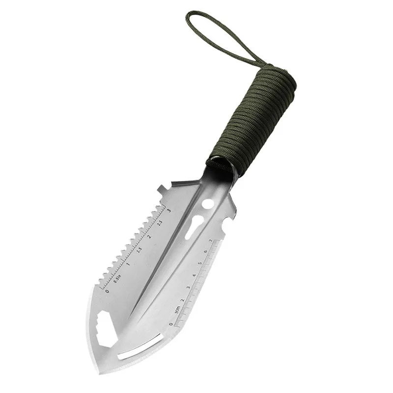 Multifunction Hand Shovel Stainless Steel Engineer Shovels Portable Outdoor Survival Shovel Home Garden Tools with Storage Bag