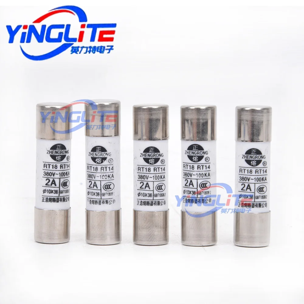 R015 RT14 RT18 1038 Ceramic Fuse, 380V‑100KA High Breaking Capacity Fuse Link for Genset Cabinet