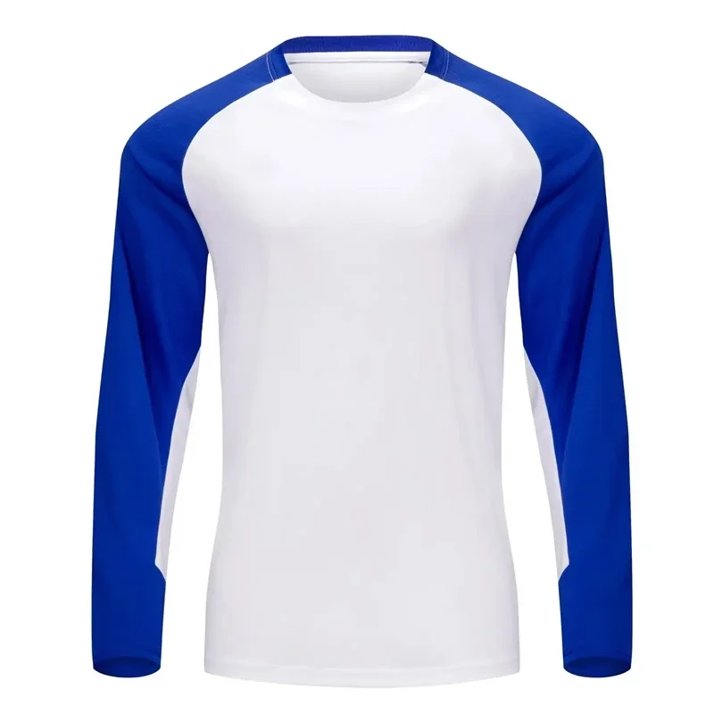 T-shirts de sport pour hommes, à manches longues, imprimés en 3D, coupe ample, séchage rapide, idéaux pour la salle de sport, avec un design simple et des couleurs contrastées, pour un look tendance et une activité physique.