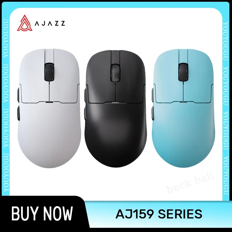 

Ajazz Aj159apex Gaming Mouse Wireless 3 mode Aj159 Pro 8k Paw3950 Lightweight Magnetic Charging Dock Paw3395 Gaming Mouse For PC