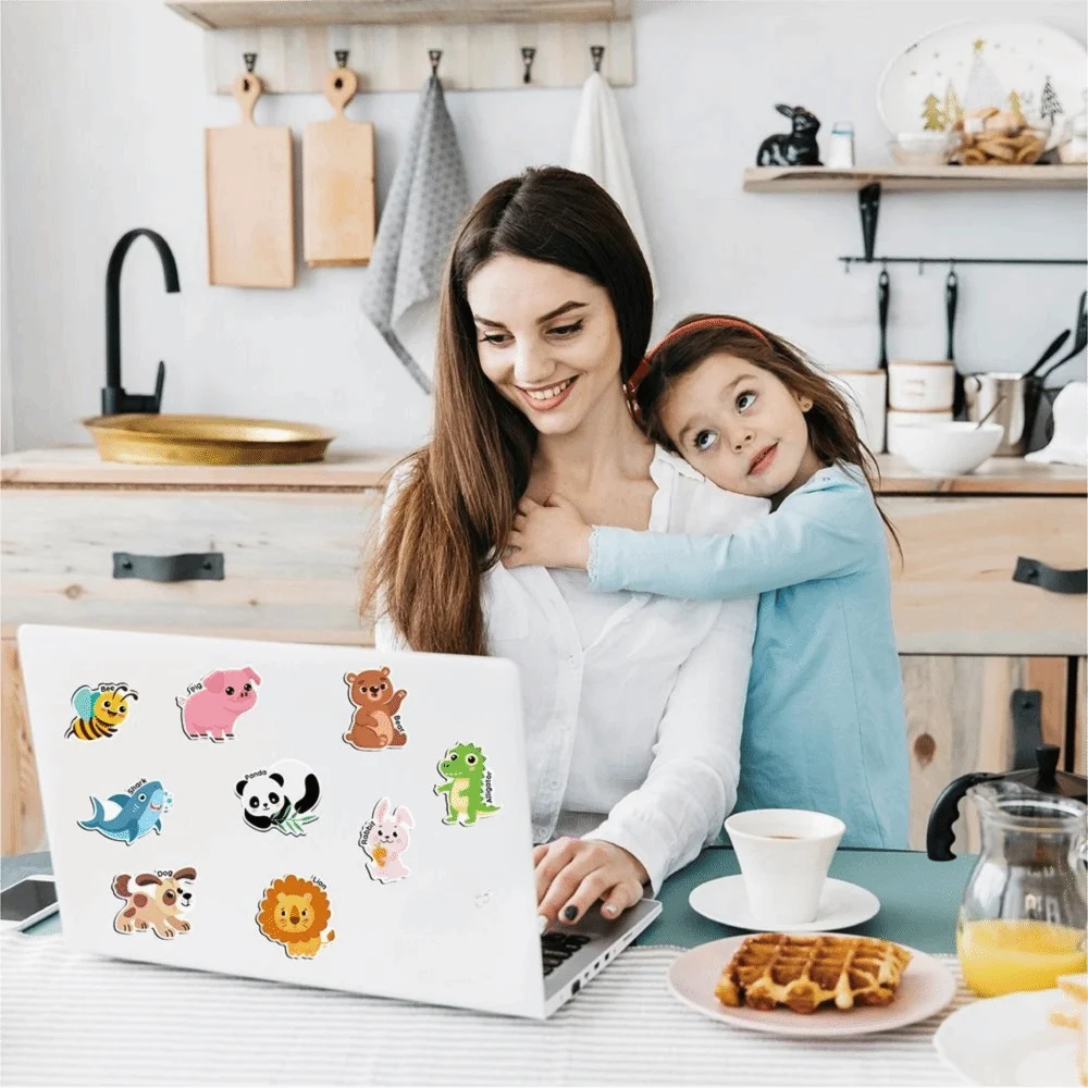 Cartoon Refrigerator Magnet Multicolor Alphabet Number Magnetic Animal Food Vehicle Magnetic Magnetic Fridge Sticker