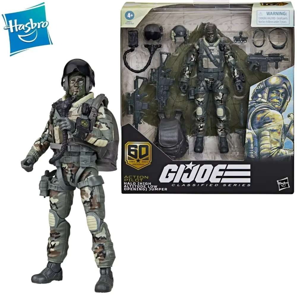 Hasbro GI. Joe Original Series Cobra Shadow Tracker, HALO Jumper figura modelo juguetes regalo de Navidad juguetes para niños Hobby Gif