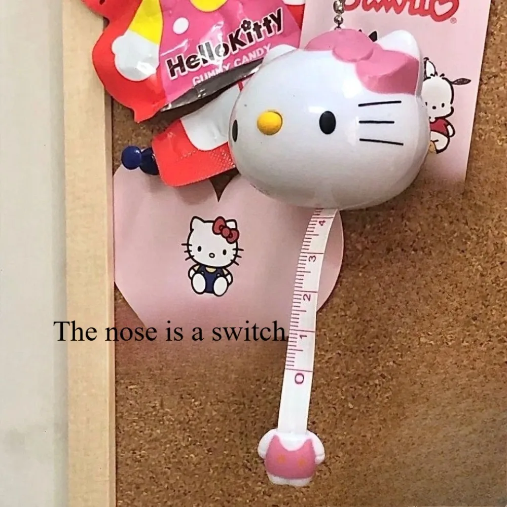 

Hello Kitty Tape Measure Pendant Cute Cartoon Originality Modeling Tape Measure New Fashion Personality Pendant Tape Measure