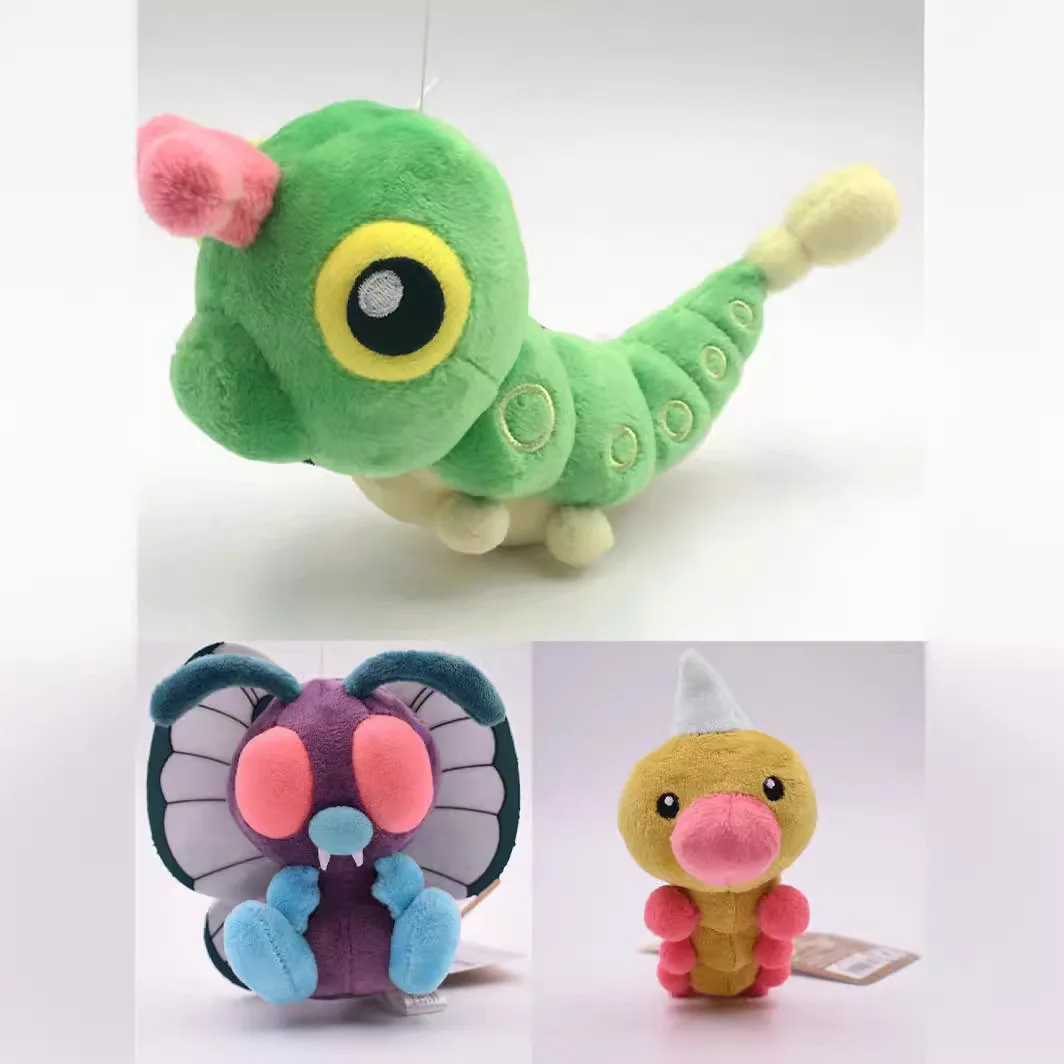 Cute Pokemon Cute Butterfree Hobby Toys Monsters Caterpie Scolipede Weedle Dolls Animal Elf Action Figure Toy Gift For Kids