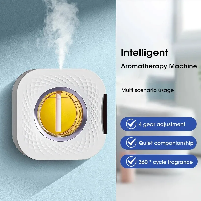 Mini Aromatherapy Machine Air Purifying Diffuser Fragrance Humidifier Machine Small Wall-mounted Air Purifier HiltonLavender Oil