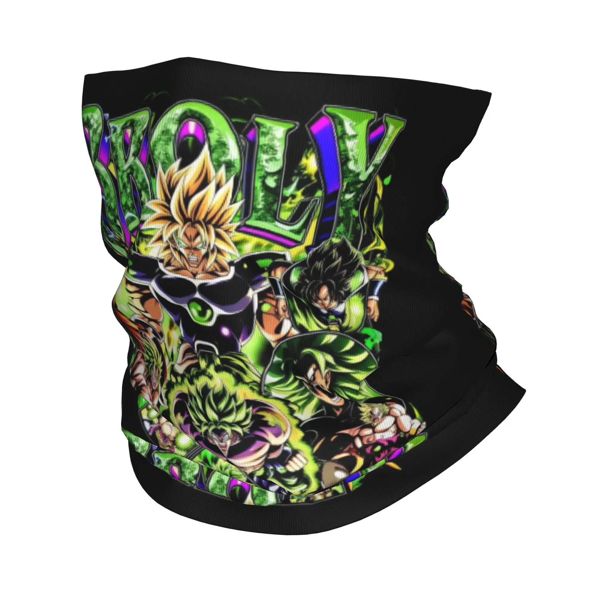 Broly D-Dragon B-Ball Anime  Bandana Neck Gaiter for Hiking Camping Men Women Wrap Scarf  Headband Warmer