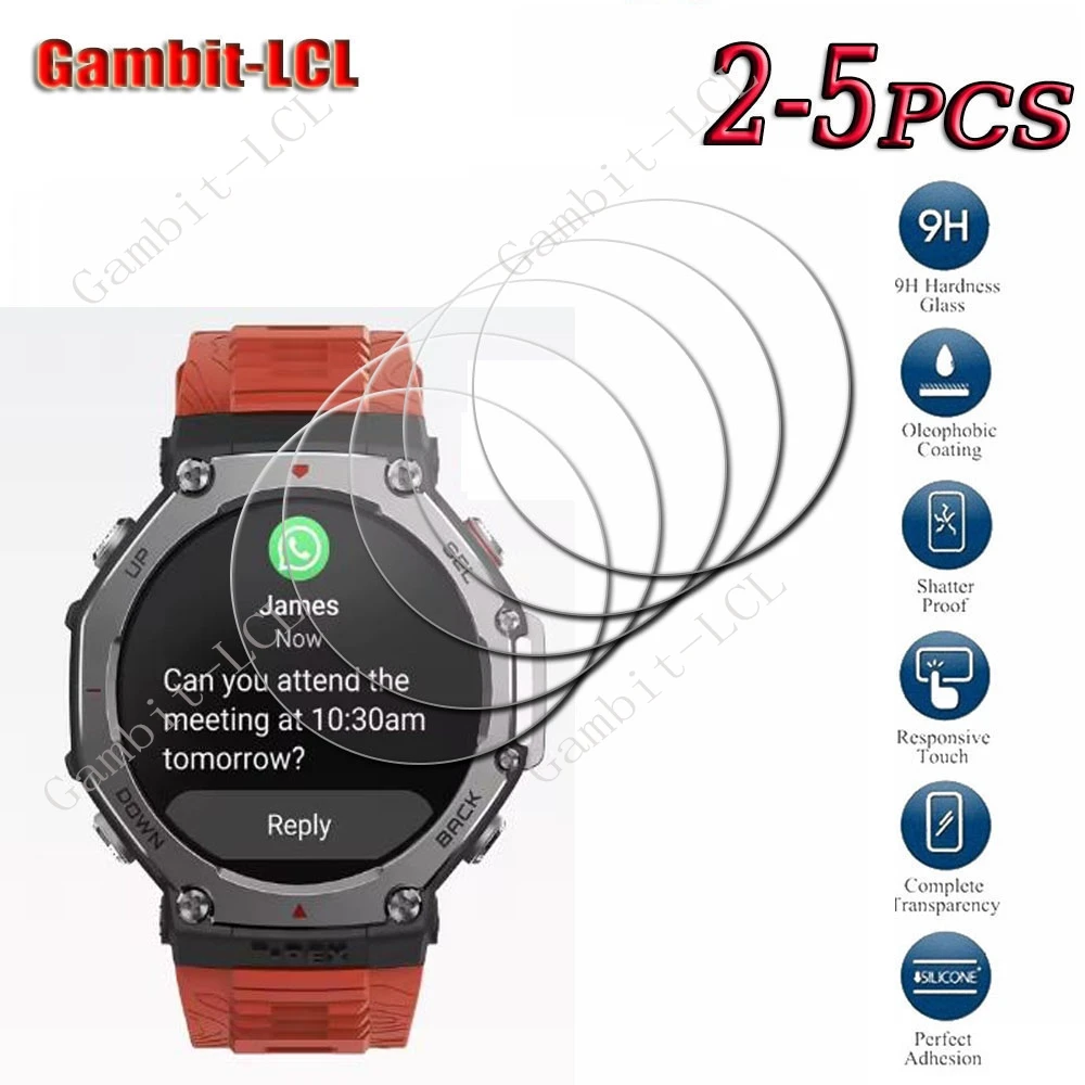 2-5PCS 9H HD gehärtetes Glas für Amazfit T-Rex 3 Ultra 2 T-Rex2 Rex2 Rex3 Pro 44MM 48MM Ultra2 Displayschutzfolie