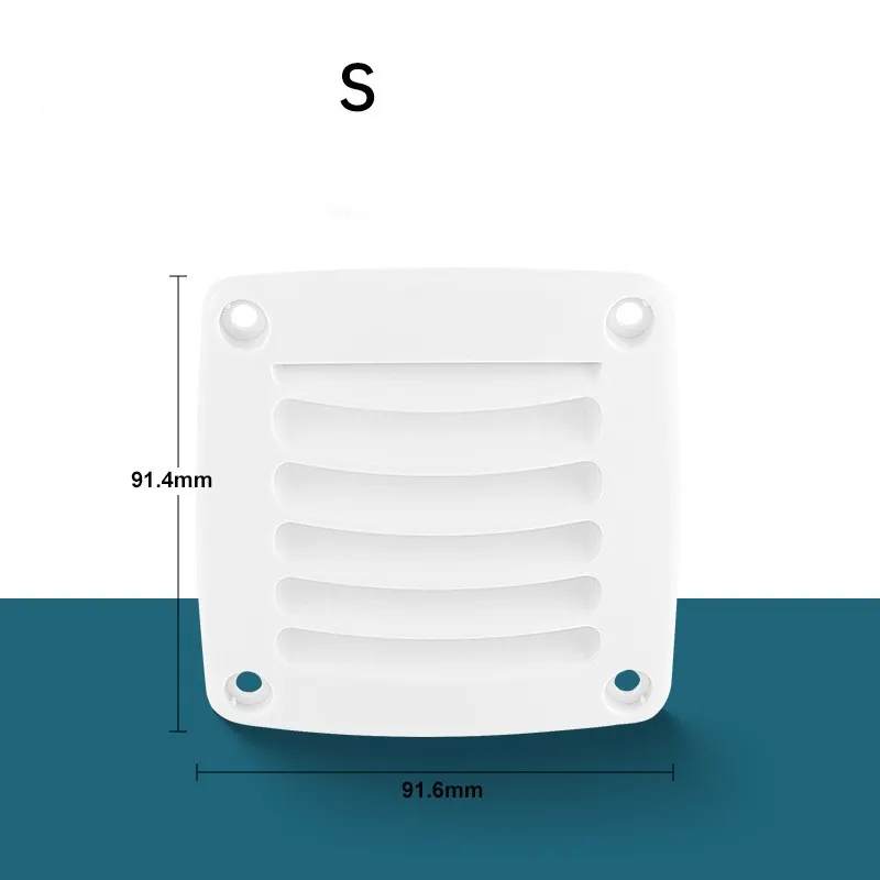 

Black Marine Louver Vent 45 Angled Slats ABS Plastic Construction Stops Dust And Debris Rain And Water Resistant