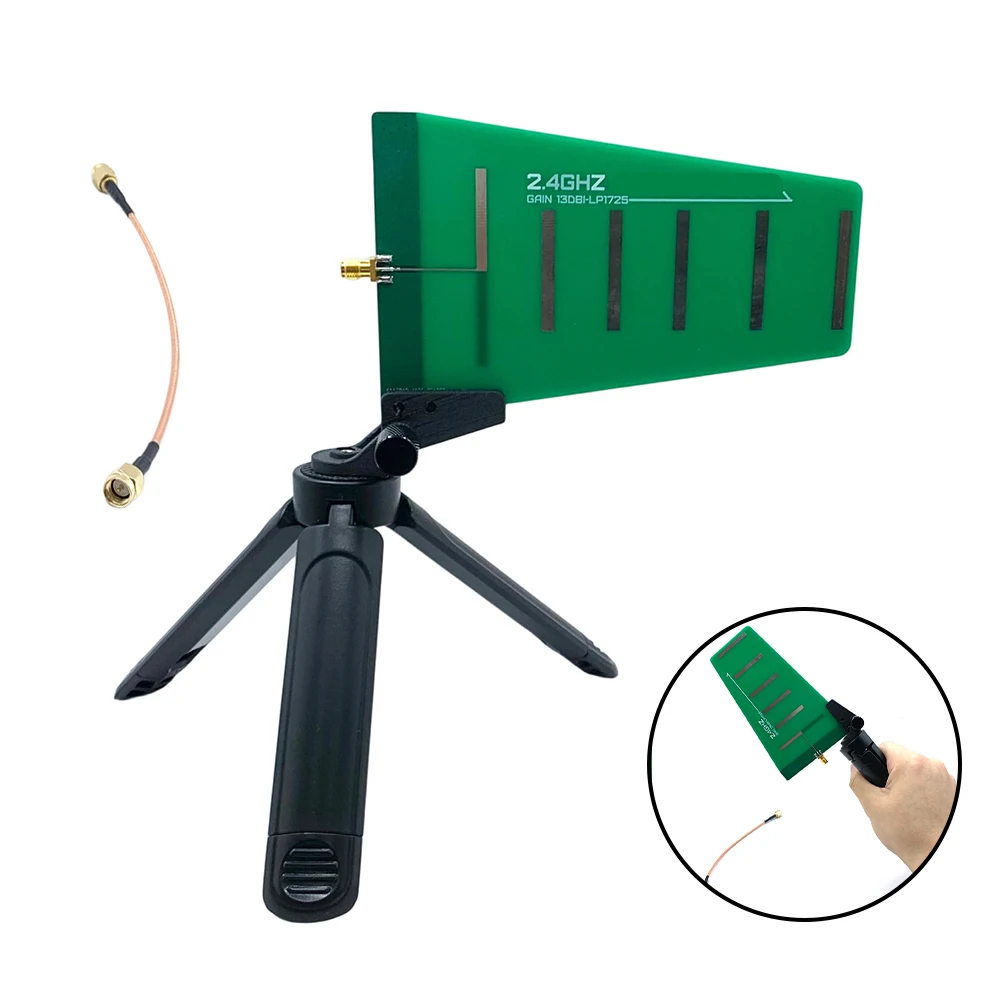 RF Coaxial Cable Handle HG1725 2.4G For Yagi Antenna Set LP1725 2.4G Directional Antenna For Long-range Internet For Access