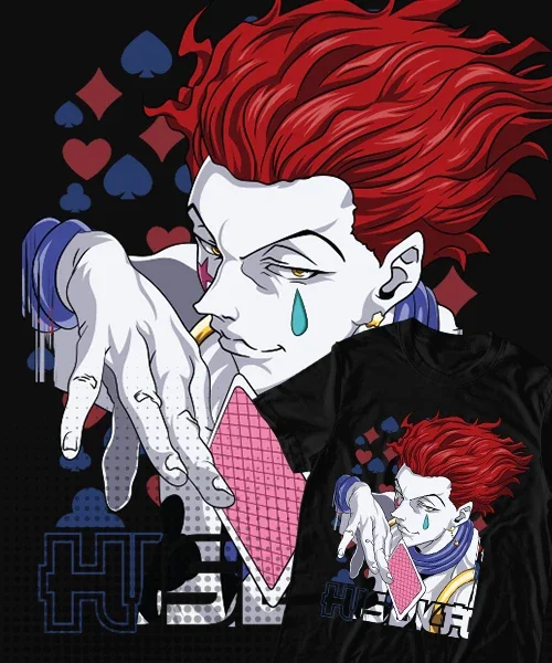 

Camiseta unisex Hunter x Hunter Hisoka Morow Cotton anime T-shirt