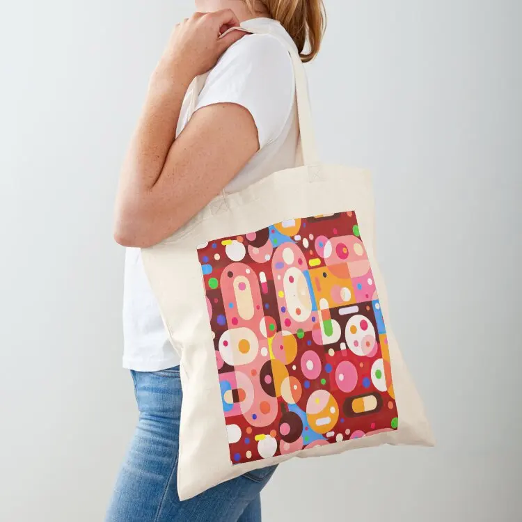 

Abstract Colorful Pharmacy Pattern Tote Bag Women's bags reusable shopping bags Candy bags Lady