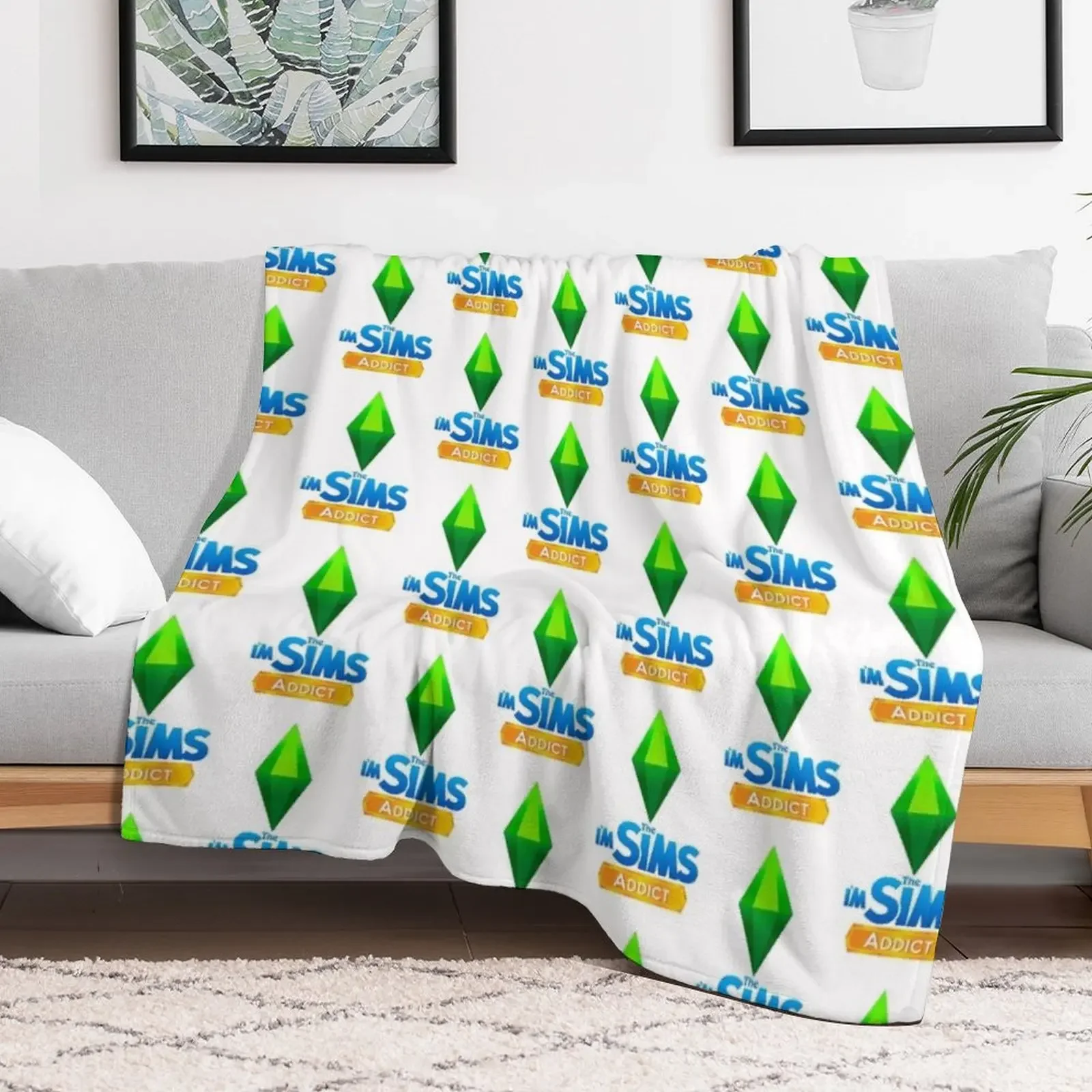 I'm The Sims Addict Throw Blanket Bed linens Summer Beddings Blankets