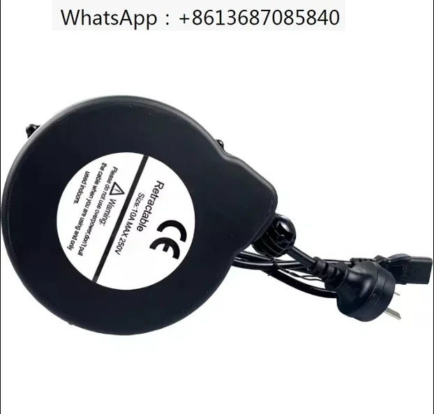 Auto Retractable  Reel 3*0.75mm2 Automatic  Rewinder 3.8M Retractable Extension cord reel