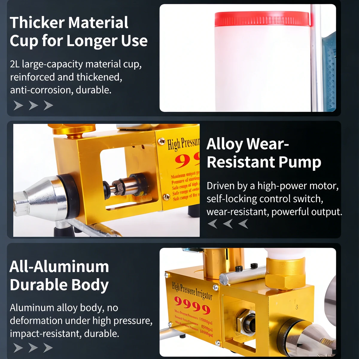 

【Best】1100W High Pressure Waterproof Grouting Machine Epoxy Polyurethane Foam Pump Liquid Leakage Tool For Crack Filli