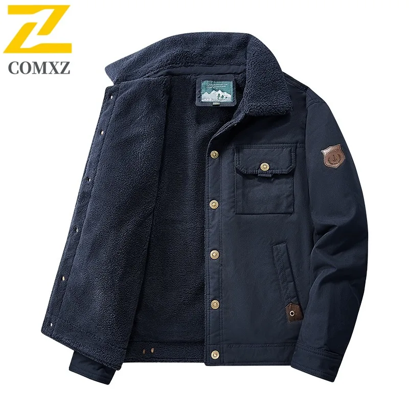 

COMXZ флисовые толстые куртки дышащие легкие однотонные велосипедные рабочие пальто ветрозащитная дорожная байкерская куртка мужская одежда
