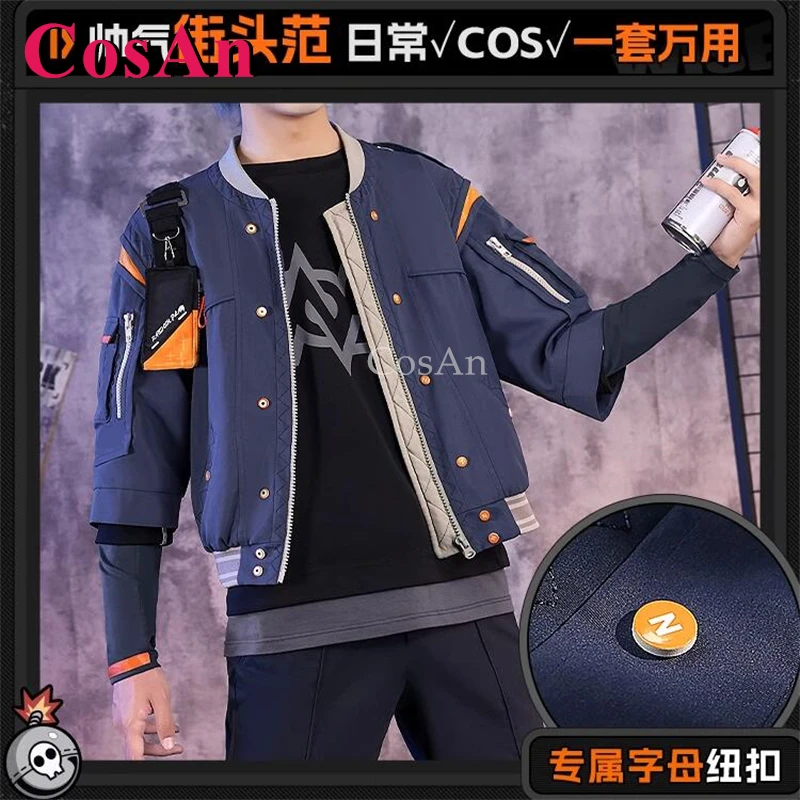 CosAn Game Zenless Zone Zero Wise Cosplay Costumes Roper Fashion Handsome Uniform Full Set Halloween Party Role Play Clothing - view 4
