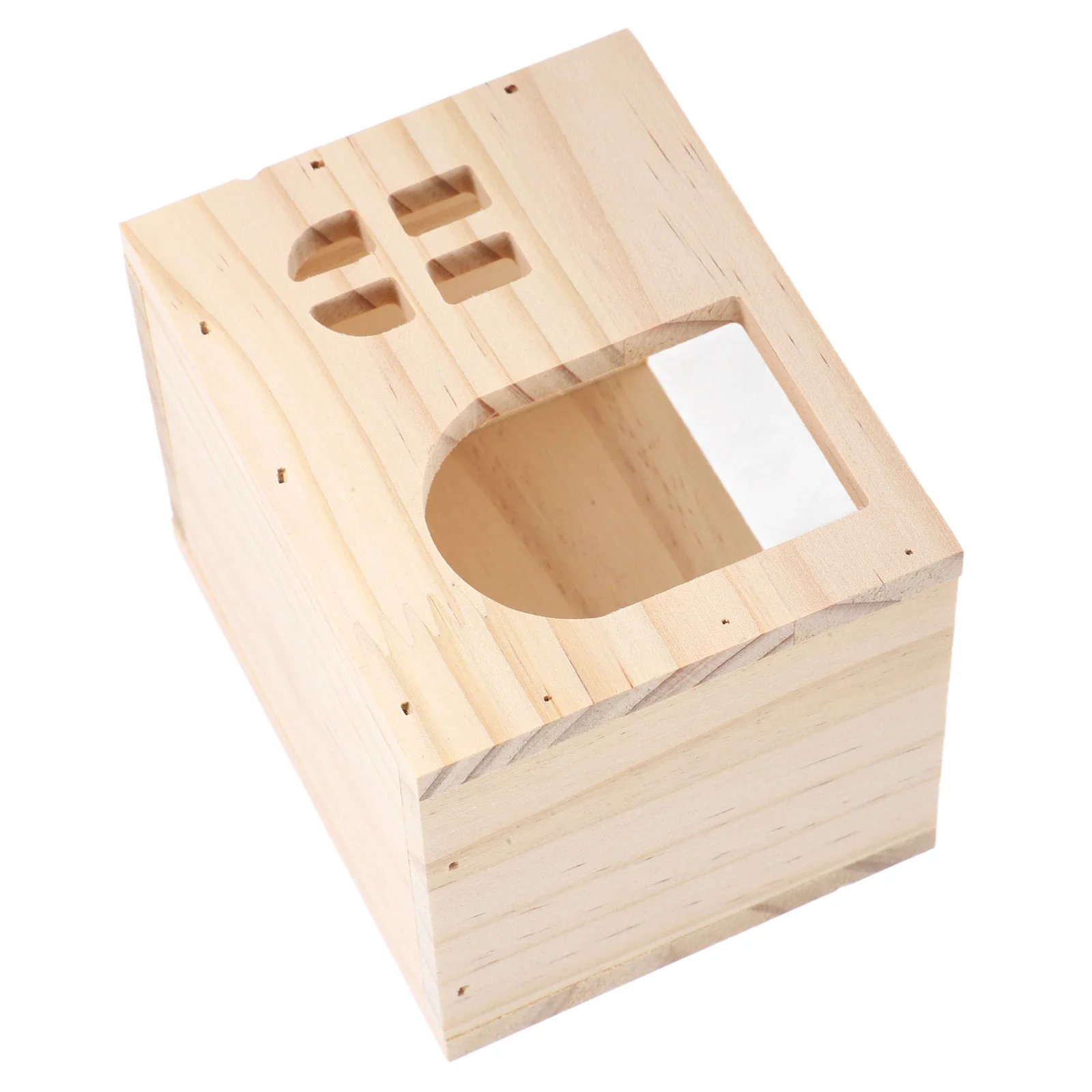 Hamster Hideout House Houses Hideouts and Hamsters Toys for Rabbits Bunny Guinea Pig Wooden Rat Cage Supply