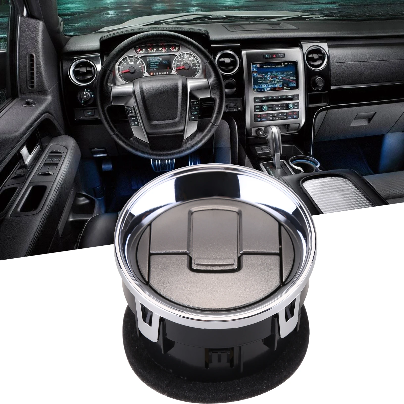 

Car AC Heater Air Outlet Dashboard Vent Louvre 9L3Z19893CA For Ford F150 2009-2014 Automotive Accessories