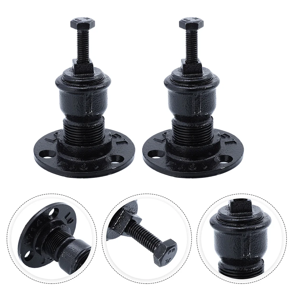2 Pcs Stair Bracket Ladder Stand Staircase Handrails Armrest Brackets for Iron Railing Mounting Holder