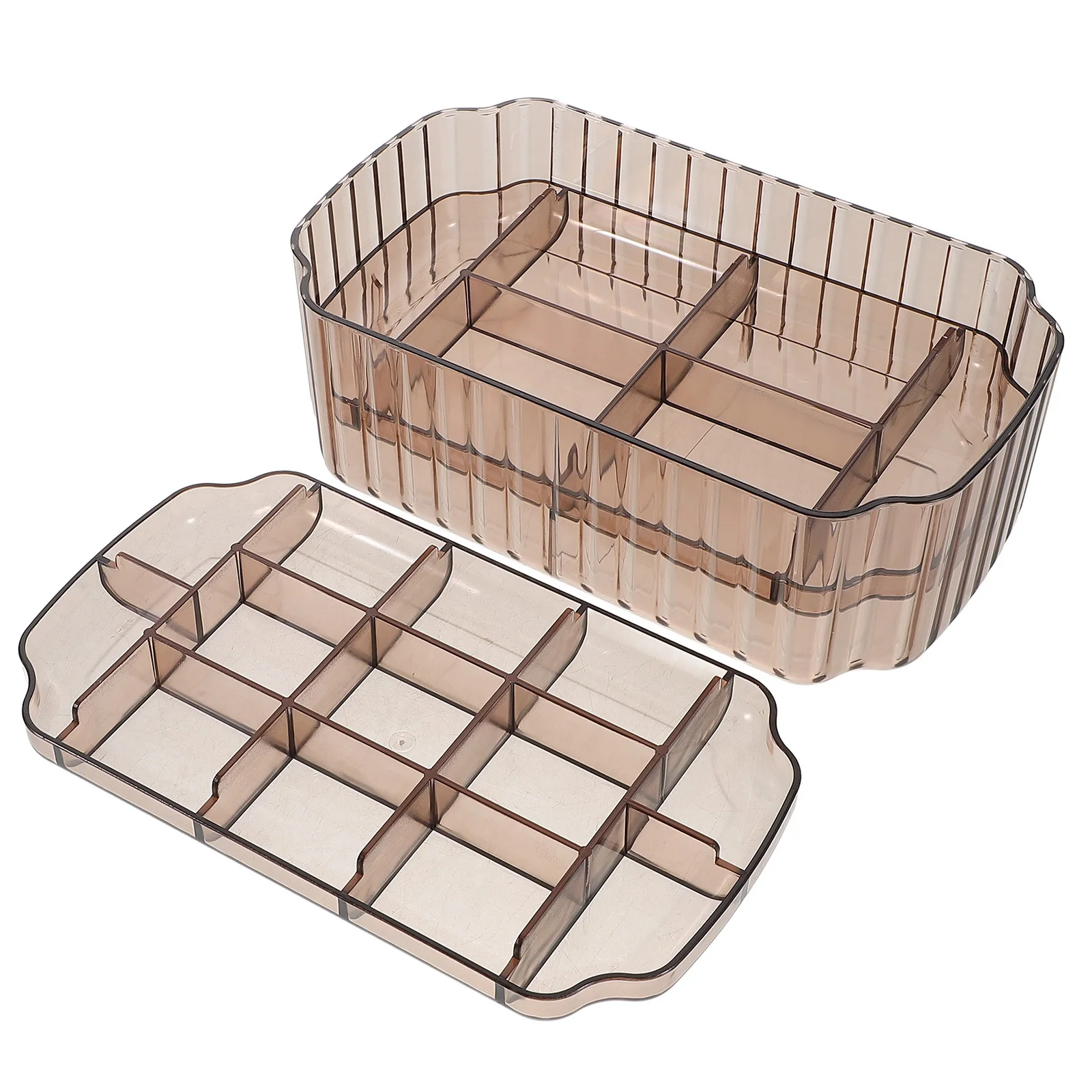 

Small Jewelry Box Layered Organizer for Earrings Rings Necklaces Bracelets Travel Compact Jewelry Storage Earring Holder Case