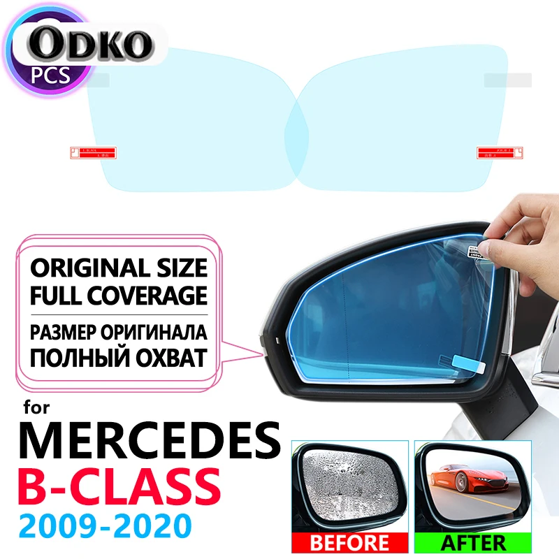 Full Cover Anti Fog Film Rainproof Rearview Mirrors for Mercedes Benz B-Class W245 W246 W247 B-Klasse B160 B180 B200 Accessories