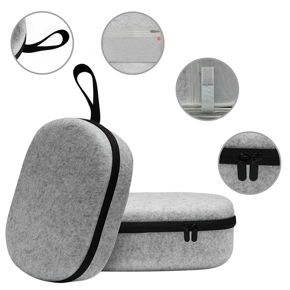 

Чехол для переноски, противоударный, полностью защитный, устойчивый к царапинам, дорожный чехол-сумка с сетчатым карманом для Apple Vision Pro.