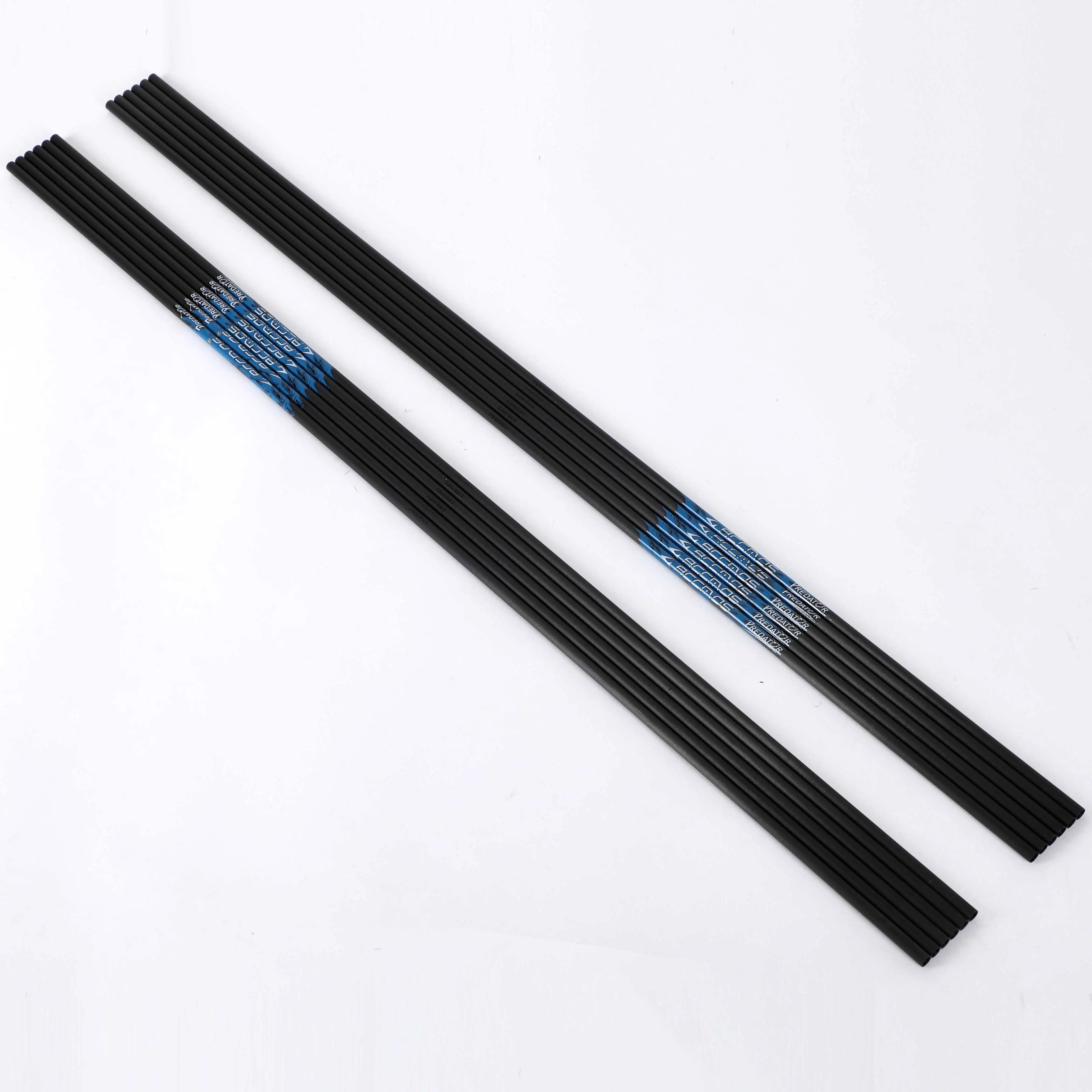 ID 4.2mm Pure Carbon Arrow Shafts 32'' Spine 300/350/400/500/600/700/800/900/1000 DIY Archery Shooting Accessory