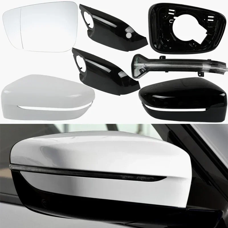 

Side Mirror Cover Frame Bottom Lower Cap Lid Rearview Lamp Heated Glass Lens for BMW 5 7 Series G30 G31 6 GT 2018-2023