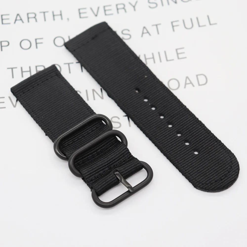 High Quality Nylon Watchband Strap 26mm 28mm Universal Wrist Band Belt Stainless Steel Buckle Accessories Waterproof Sport Band