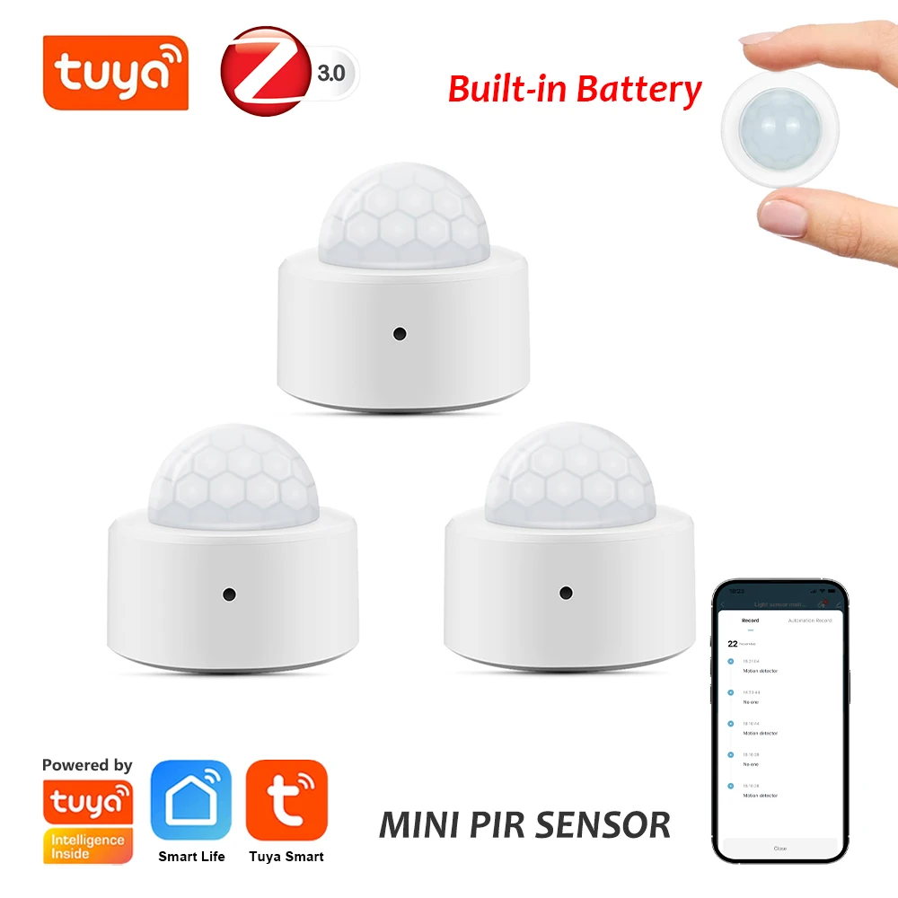 

COOLO Tuya ZigBee PIR Motion Sensor Smart Home Human Body Infrared Detector Security Smart Life Works With Alexa Google Home