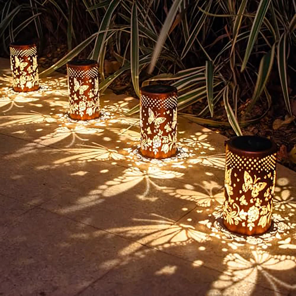 

Солнечные фонари-бабочки, 2 шт.: водонепроницаемые светодиодные уличные светильники, декоративные подарки для сада, патио и двора