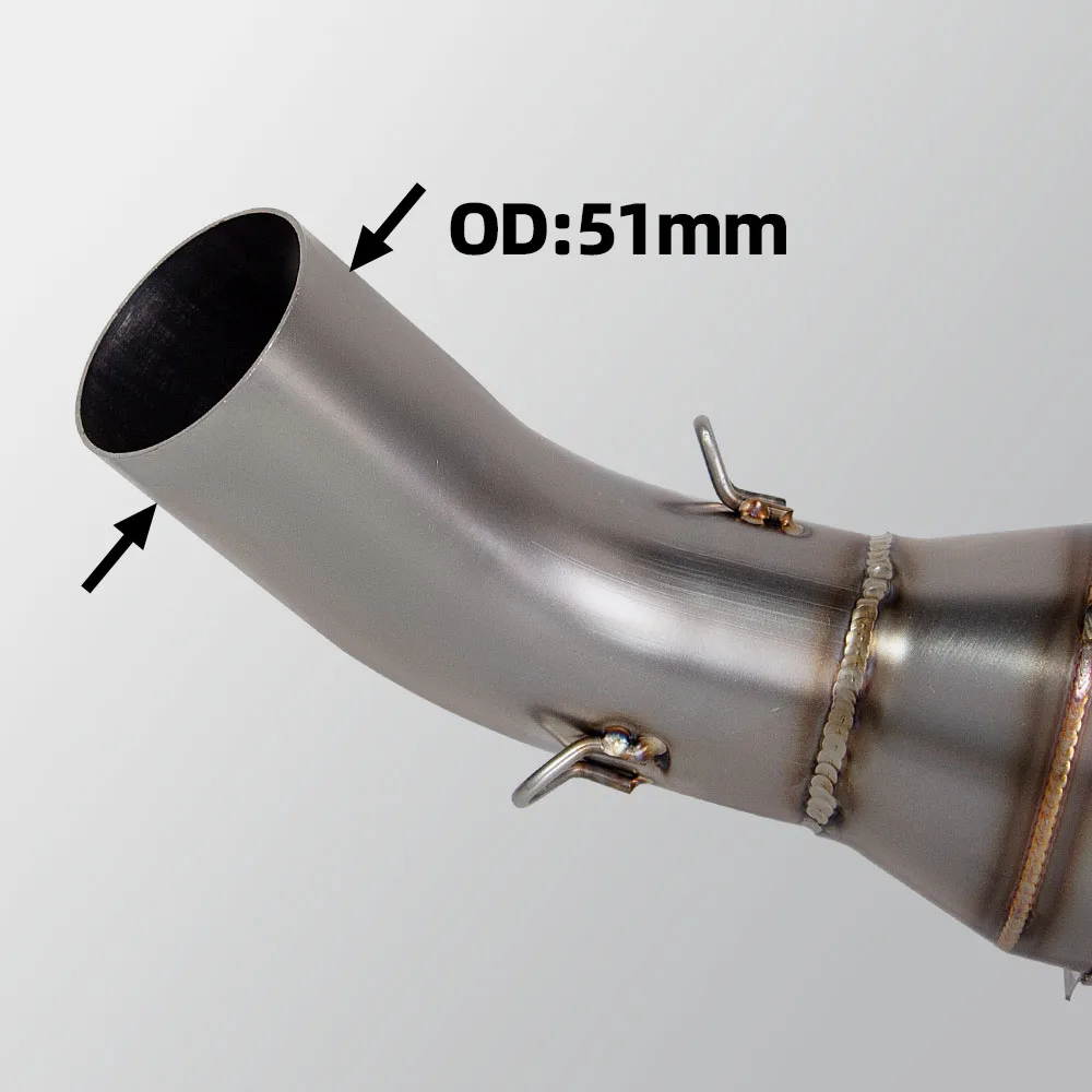 Ninja650 Exhaust Header Pipe for Kawasaki Ninja650 Z650 Versys 650 ER6N ER6F 2023-2026 Motobike 51MM Exhaust Pipe Streetbike Kit view 4