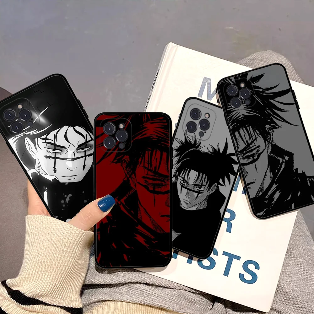 Choso J-Jujutsu-Kaisen Phone Case Silicone Soft For Iphone 15 14 13 12 11 Pro Mini XS MAX 8 7 6 Plus X XS XR Cover