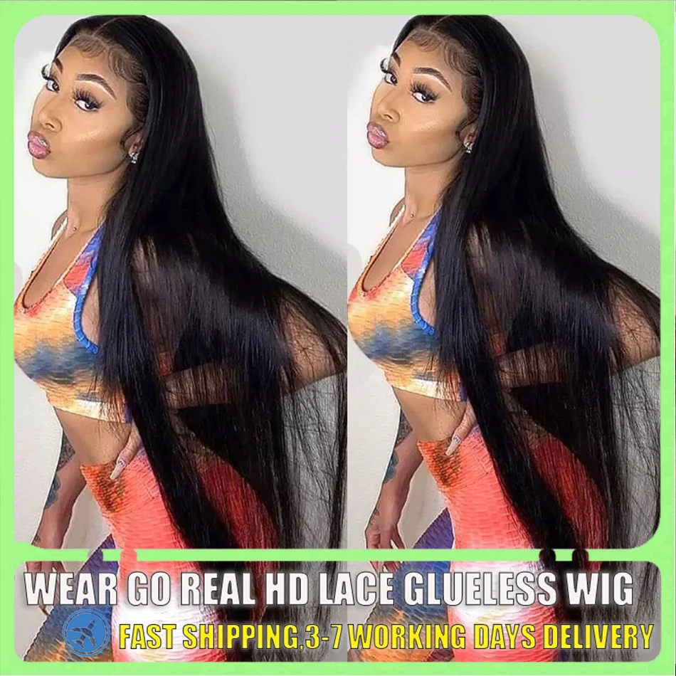 Straight Lace Front Wigs Hd Lace Wig 13x6 Human Hair Wigs For Black Women Pre Plucked Brazilian 32 30 Inch 13x4 Lace Frontal Wig