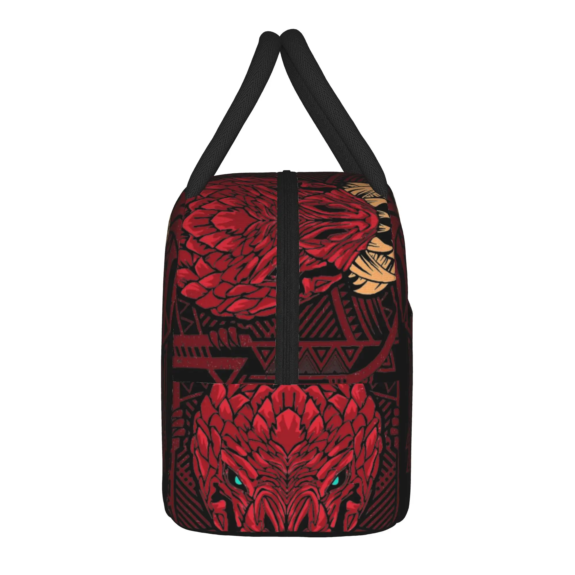 Odogaron Monster Hunter Insulated Lunch Bag Cooler Bag Reusable,Lunch Container  Leakproof Tote Lunch Box Food Handbags College