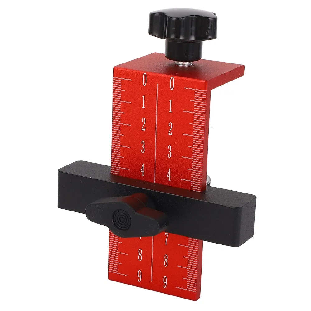 Aluminum Alloy Cabinet Door Installation Positioner Height Adjustable Heavy Duty Cabinet Door Mounting Jig Clear Scale Markings