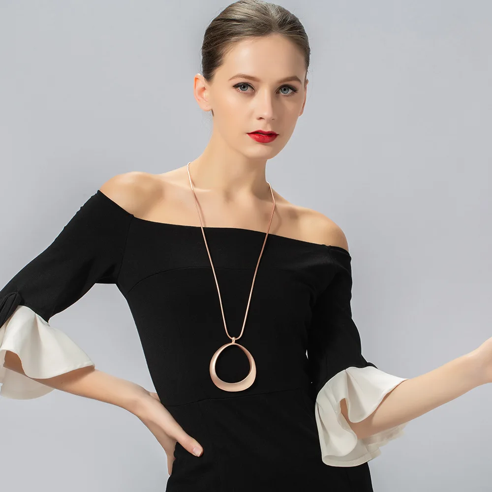 DIY accessories explosion European and American foreign trade new women's autumn and winter jewelry retro simple necklace sw