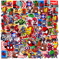 10/30/50/100pcs Disney Marvel The Avengers Stickers Super Hero Decals Skateboard Laptop Motorcycle Waterproof Sticker Kids Toys