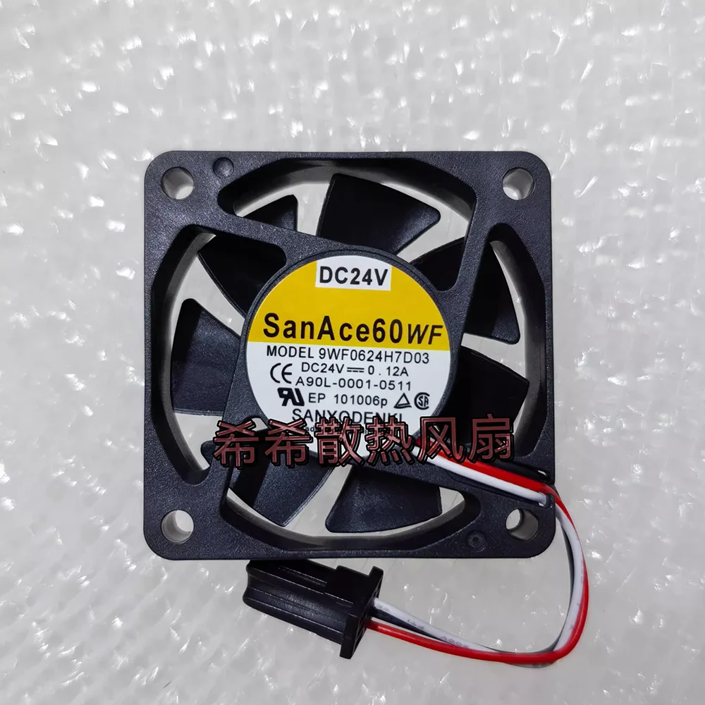 

9WF0624H7D03 6015 60mm DC 24V A90L-0001-0511 6CM Fanuc cooling fan 60*60*15mm