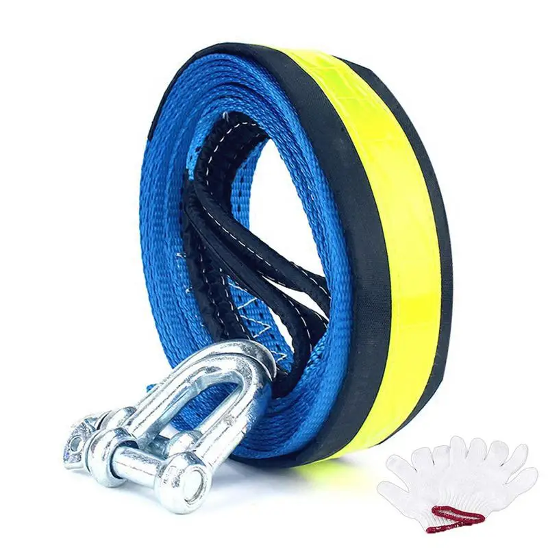 

Tow Rope With Hooks Towing Strap Tow Rope Tree Saver Straps Recovery Strap Atv Tow Strap Kit 16.4 Feet For Trucks Atv Utv SUV