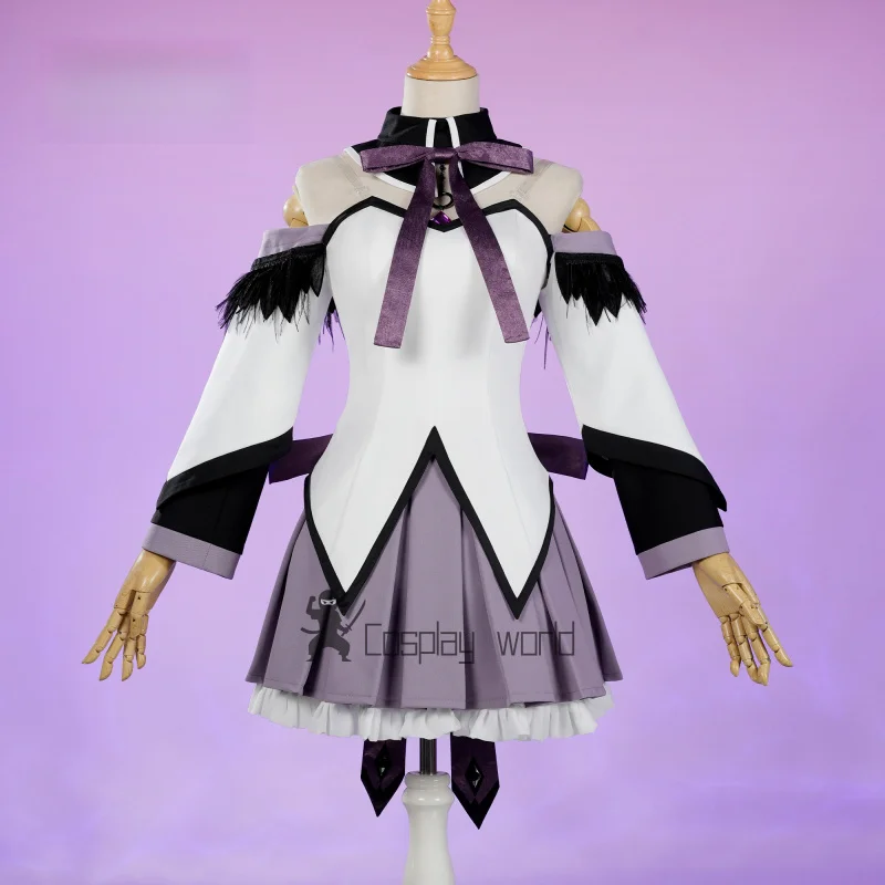 

New Anime Puella Magi Madoka Magica Akemi Homura Cosplay Costume Dress Uniform Adult Carnival Halloween Clothes Women Game