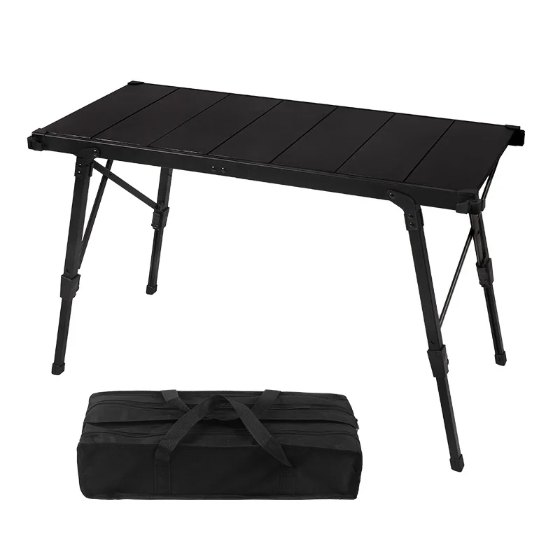 Outdoor Travel Hiking Garden Aluminum Folding Lightweight Portable Adjustable Barbecue Beach Picnic Camping Kitchen Igt Table