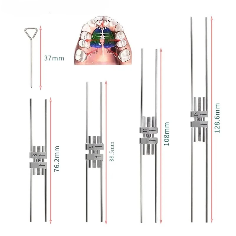 Dental Expansion Screw Ortho Expander Swivel Keys Rapid Palatal For Frame Material Mini Standard 8/ 9 /11/13mm Dentistry Tools