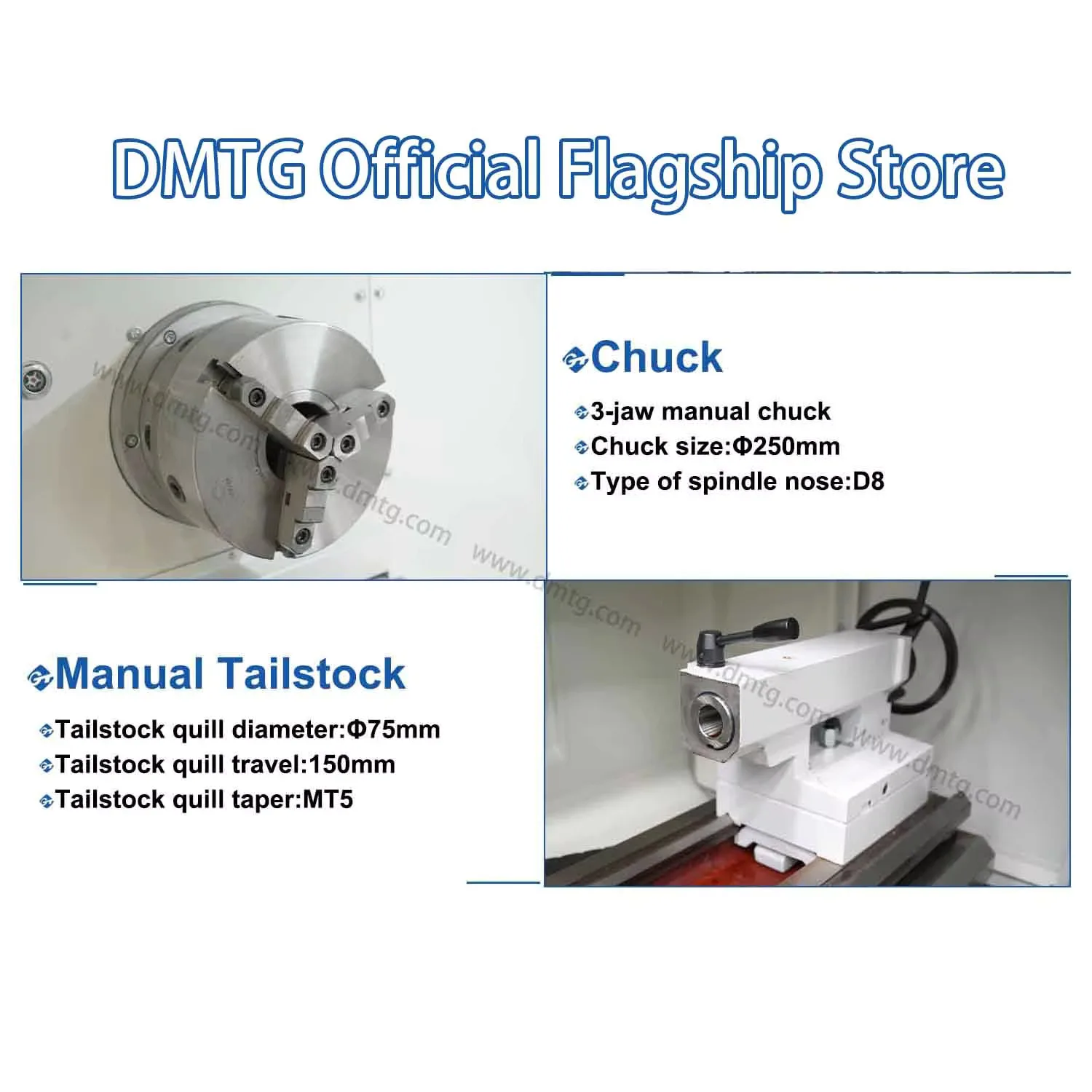 GT DMTG CK6150 デスクトップ建設 Torno 金属水平 CNC 旋盤販売大連ハイン