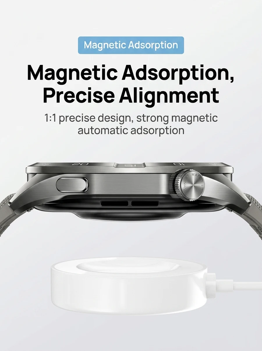  Neues, verbessertes magnetisches Ladegerät für Huawei Smart Watch GT7 GT7 Pro, Ladestation für Huawei GT6 GT5 GT4 GT3 Pro Ultimate. – Detail 5