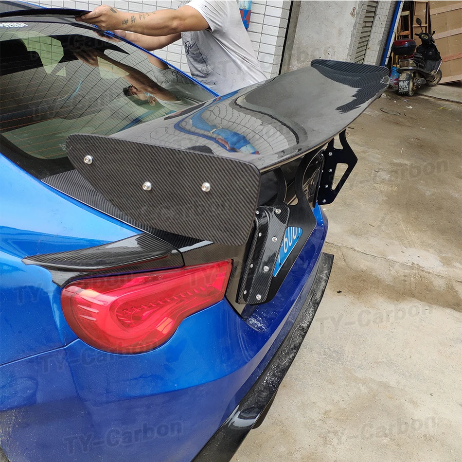 carbon fiber FRP Unpainted black Fiberglass Material RB1 Style GT86 BRZ Rear Trunk wing spoiler For Toyota GT86  12-19