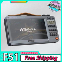 Sansui F51 7-Inch HD Screen Wireless Speaker Multi-purpose BT Retro FM Radio MP4 Card Video Player Custom E-book Reading Portabl