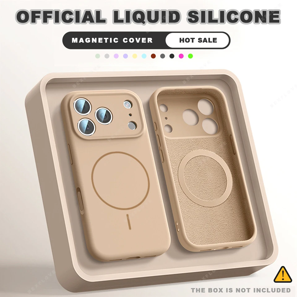 Official Magnetic Phone Case For iPhone 11 12 13 16 17 Pro M