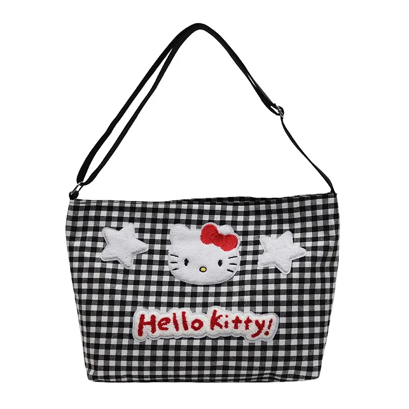 لطيف مرحبا كيتي حقيبة كتف حقيبة كروسبودي فتاة حمل حقيبة الكرتون سعة كبيرة Crossbody قماش حقائب الطالب للمرأة